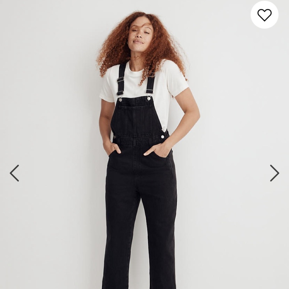 Madewell straight leg overall in Lunar wash